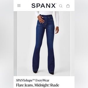NWOT Spanx shape everywear flare jeans